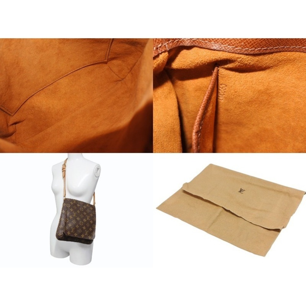 Louis Vuitton leather Leather Salsa Brown Bag tanned Shoulder Musette Monogram - Picture 9 of 9